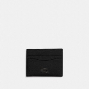 Black Men COACH® Card Case Wallet | 67253ITNL