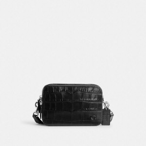 Black Men COACH® Charter 19 Crossbody Bag | 18579XVST