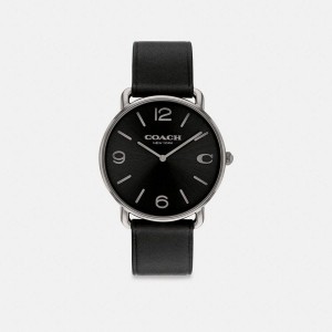 Black Men COACH® Elliot, 41 Mm Watches | 74983VBUL