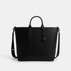 Black Men COACH® Metropolitan Carryall Tote Bags | 45931NYIR