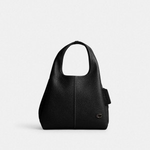 Black Women COACH® Lana Shoulder 23 Tote Bags | 50214LEDC
