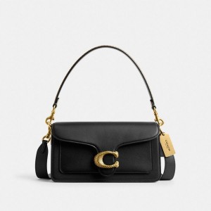Black Women COACH® New Year Tabby 26 With Snakeskin Detail Shoulder Bag | 29140OIVM