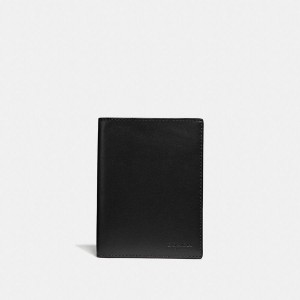 Black Women COACH® Passport Case Wallet | 96473RAEU
