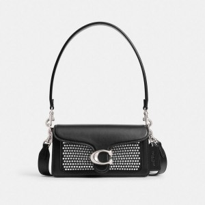 Black Women COACH® Tabby 20 With Crystal Shoulder Bag | 36581PNVG