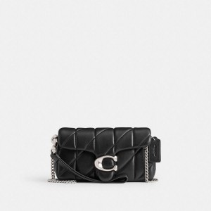 Black Women COACH® Tabby Crossbody Wristlet With Pillow Quilting Clutch Bags | 47093VSBM