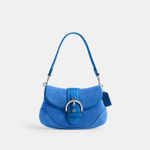 Blue Women COACH® Soho Flap Shoulder Bag | 89421PONK