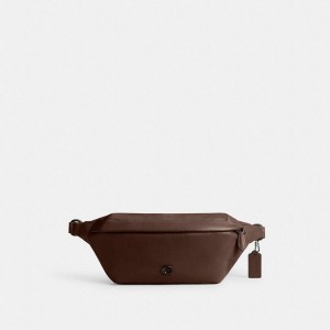 Brown Men COACH® Hall Belt Bags | 09148GCPX
