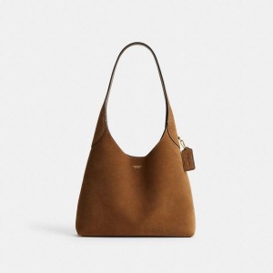 Brown Women COACH® Brooklyn 28 Shoulder Bag | 37946KTOC