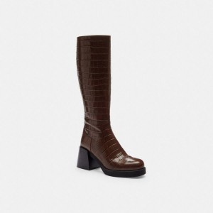 Brown Women COACH® Natasha Boots | 84130FXZB