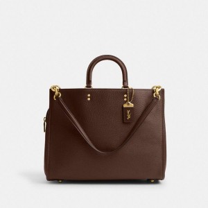 Brown Women COACH® Rogue 39 Tote Bags | 41785RYTV