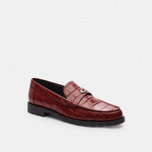 Burgundy Women COACH® Jocelyn Loafers | 34951UMLS