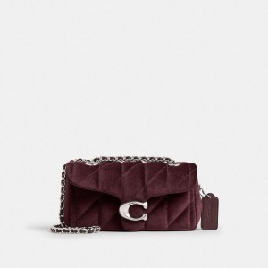 Burgundy Women COACH® Tabby 20 With Quilting Shoulder Bag | 58134RESK