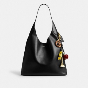 Gold Women COACH® Brooklyn Shoulder Bag 39 Ands Charms | 19403DZLQ