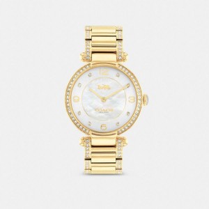 Gold Women COACH® Cary, 34 Mm Watches | 89426PXVN