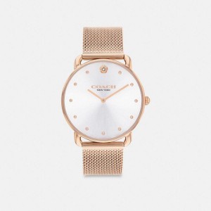 Gold Women COACH® Elliot, 36 Mm Watches | 84953UBPN