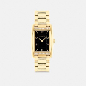 Gold Women COACH® Reese, 24 Mm X 35 Mm Watches | 20314PXZV