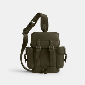 Green Men COACH® Hitch 13 Backpack | 96123EIAM