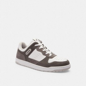 Grey Men COACH® C201 Sneakers | 38067CEDH