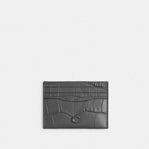 Grey Men COACH® Card Case Wallet | 96157WREX