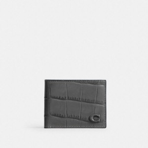 Grey Men COACH® Slim Billfold Wallet | 32451WLIH