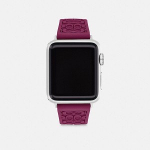 Purple Women COACH® Apple® Strap, 38 Mm, 40 Mm And 41 Mm Watches | 91750QYUH
