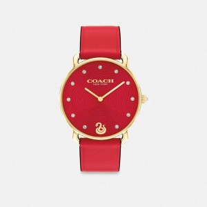 Red Women COACH® Elliot, 36 Mm Watches | 19643EMKA