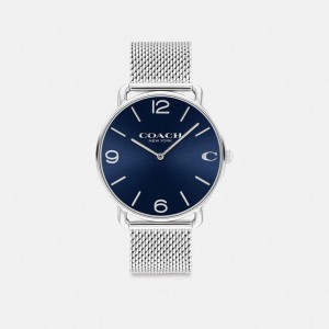 Silver Men COACH® Elliot, 41 Mm Watches | 52613KBWZ