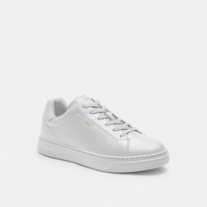 White Men COACH® High Line Sneakers | 72654AZGJ