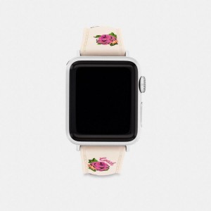 White Women COACH® Apple® Strap, 38 Mm, 40 Mm And 41 Mm Watches | 29385ZUDB