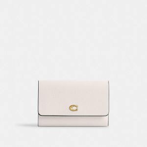 White Women COACH® Essential Medium Flap Wallet | 26738NLOT