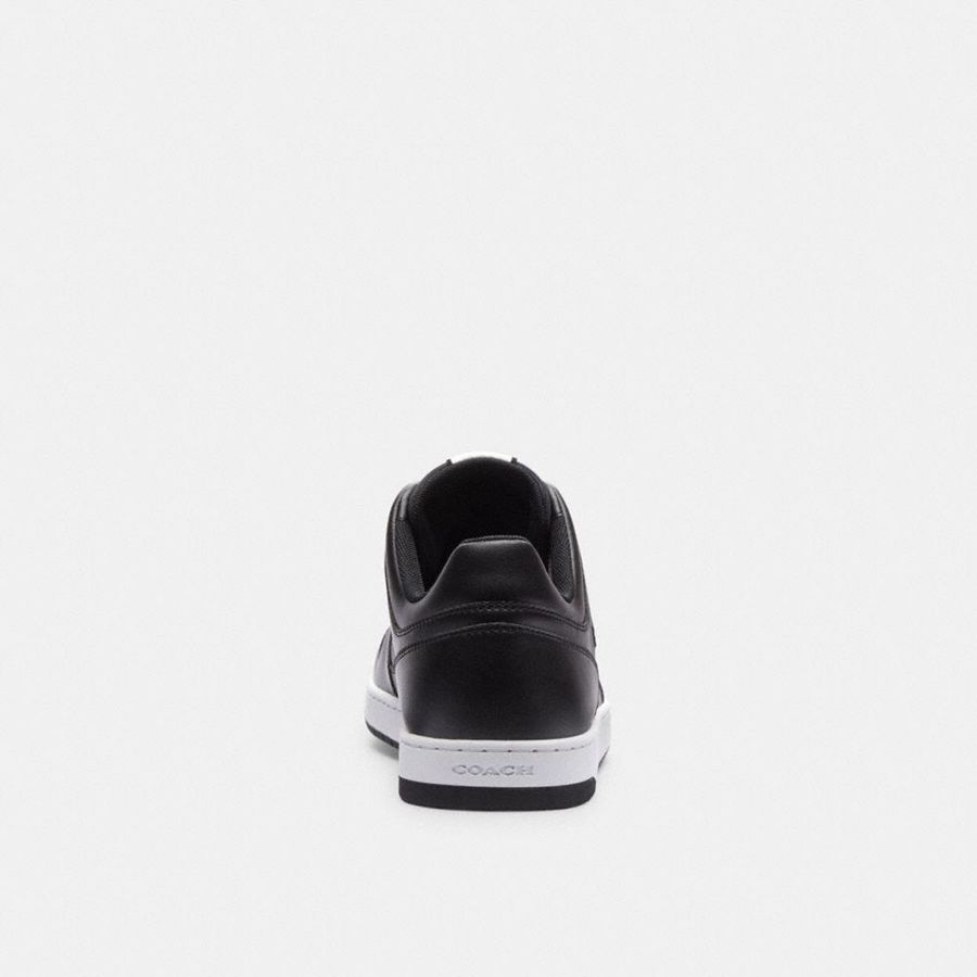 Black Men COACH® C201 In Signature Canvas Sneakers | 34872ODVG