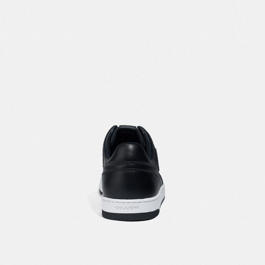 Black Men COACH® C201 In Signature Canvas Sneakers | 23190QZUS