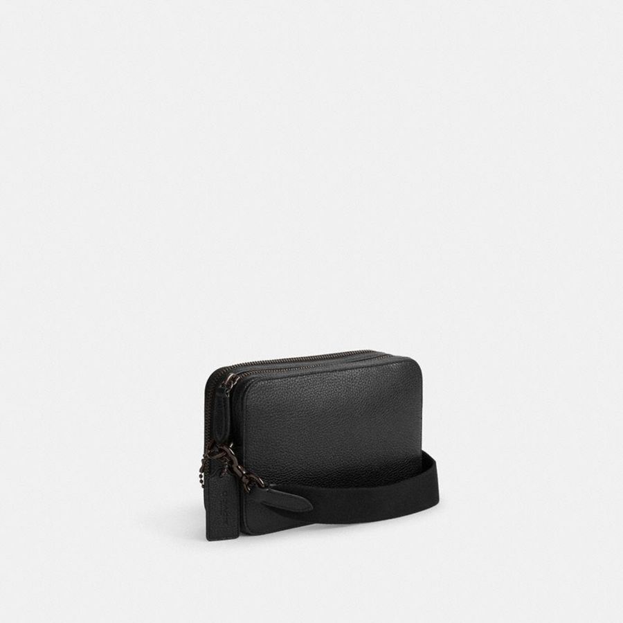 Black Men COACH® Charter 19 Crossbody Bag | 45623CVNK
