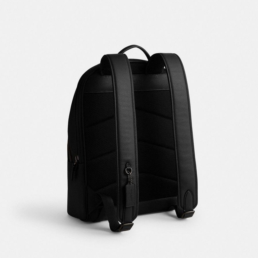 Black Men COACH® Charter Backpack | 83265AGBL