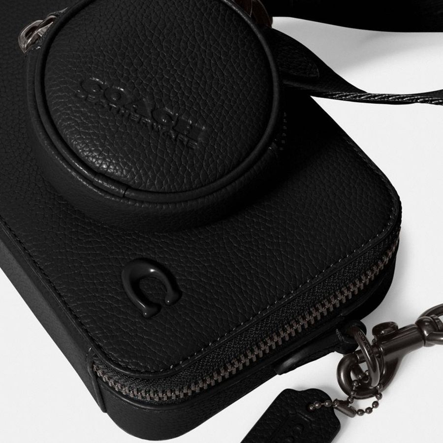 Black Men COACH® Charter Slim Crossbody Bag | 90783CBRS