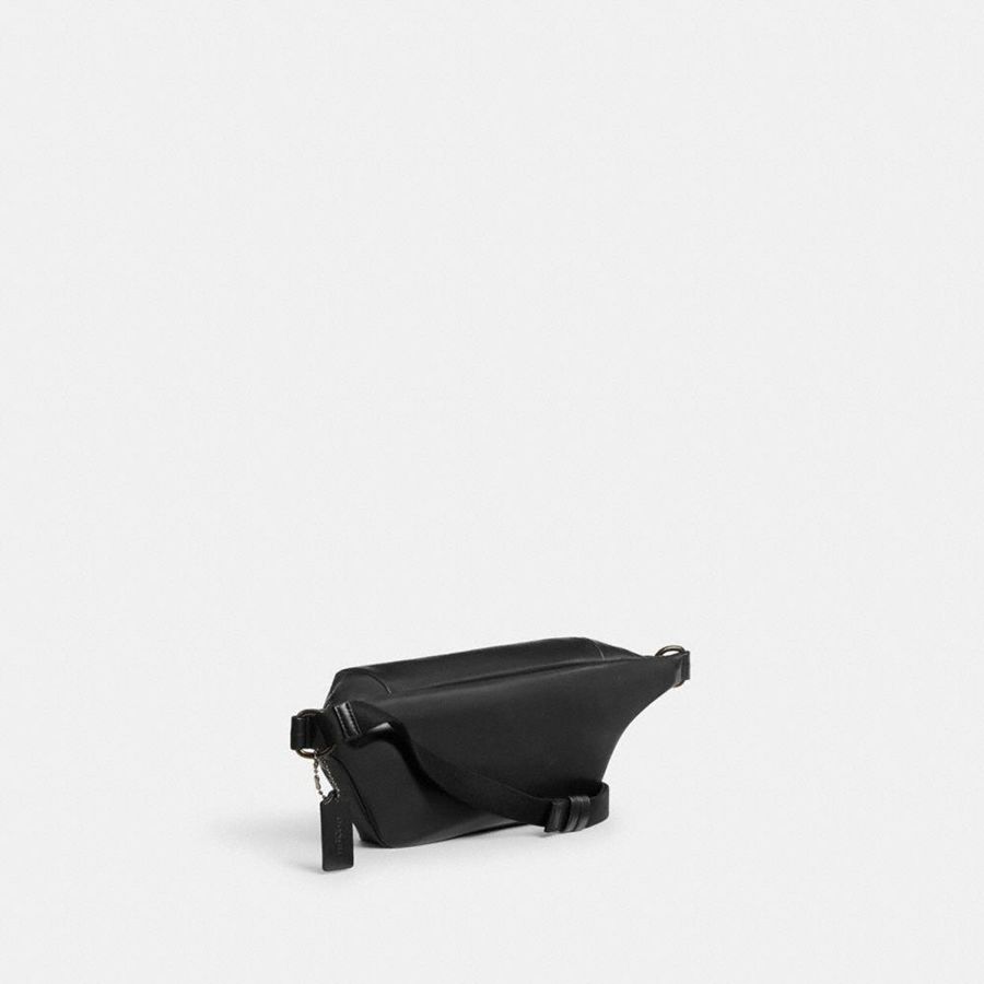 Black Men COACH® Hall Belt Bags | 87319QPUV