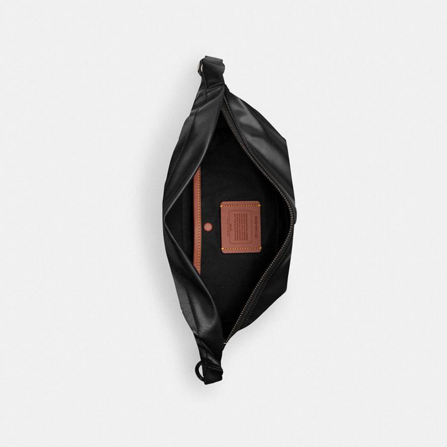 Black Men COACH® Hall Belt Bags | 87319QPUV
