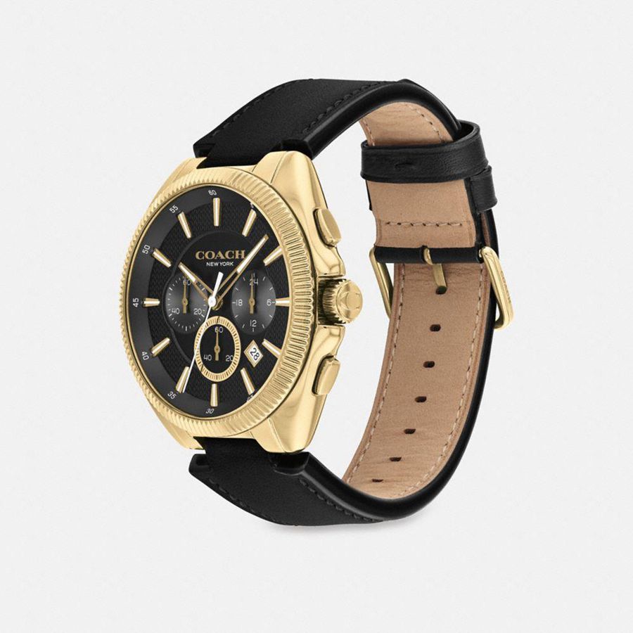 Black Men COACH® Jackson, 45 Mm Watches | 35028EQJI