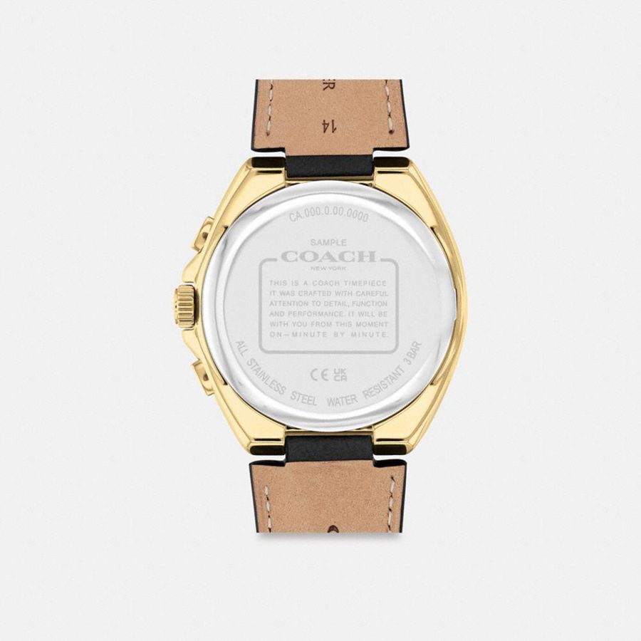Black Men COACH® Jackson, 45 Mm Watches | 35028EQJI