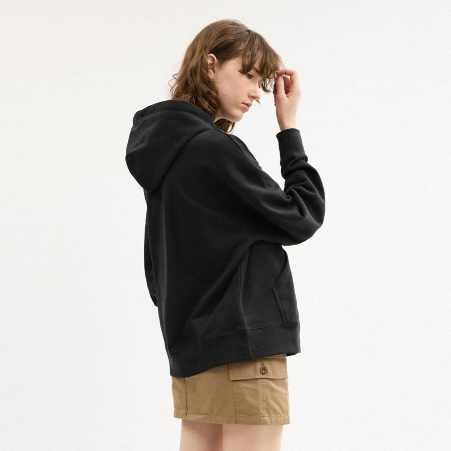Black Men COACH® Rexy Hoodie | 32014JKVD