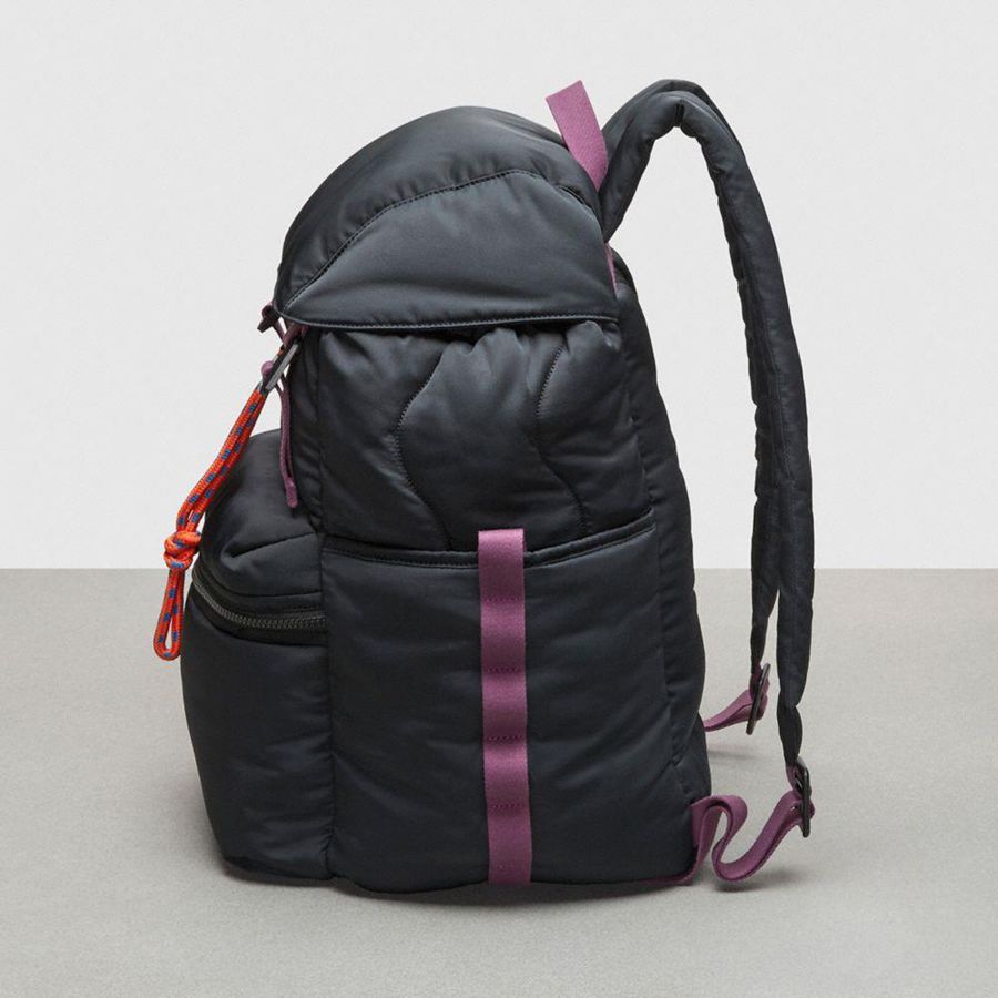 Black Men COACH® Topia Loop Backpack | 54671XDEU