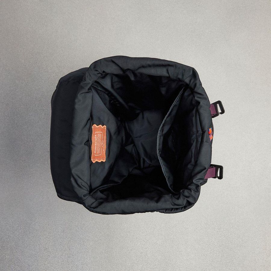 Black Men COACH® Topia Loop Backpack | 54671XDEU