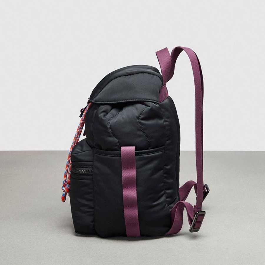 Black Men COACH® Topia Loop Mini Backpack | 10437ROLK