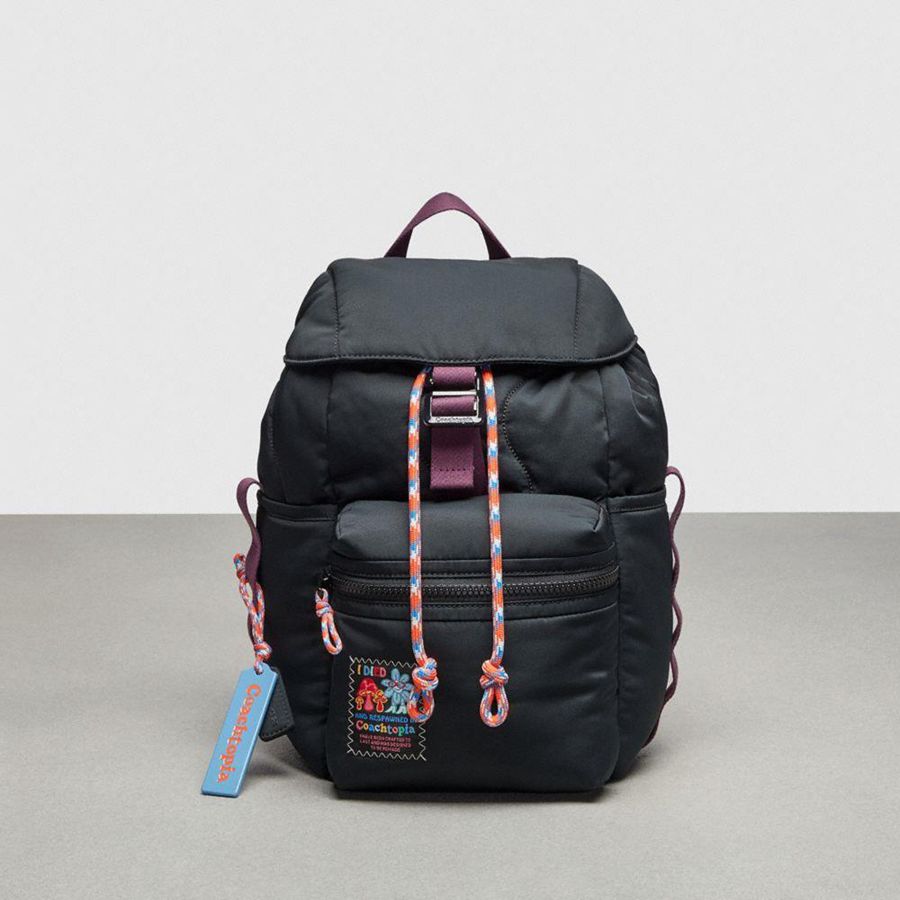 Black Men COACH® Topia Loop Mini Backpack | 10437ROLK