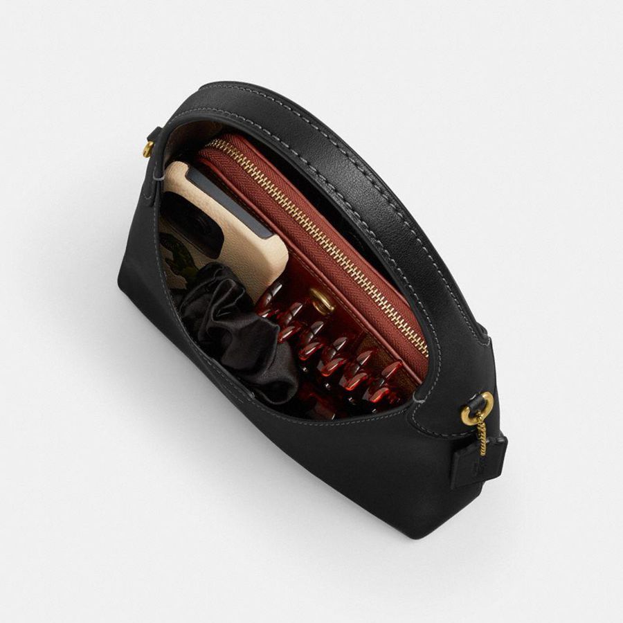 Black Women COACH® Brooklyn 23 Shoulder Bag | 72869QNAF