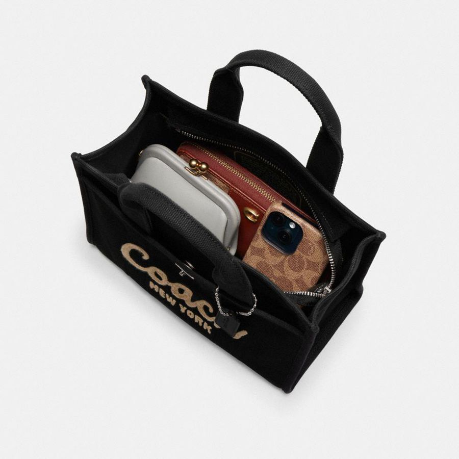Black Women COACH® Cargo 26 Tote Bags | 31826WHKJ