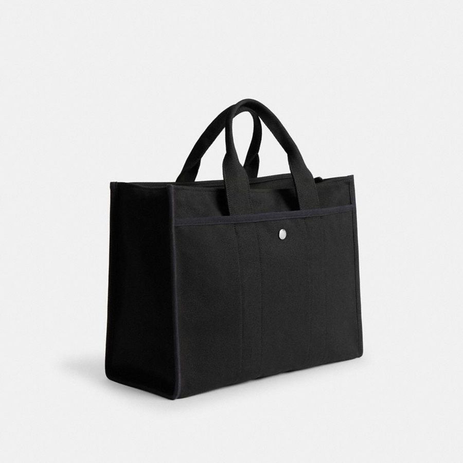 Black Women COACH® Cargo 42 Tote Bags | 24867KDWN