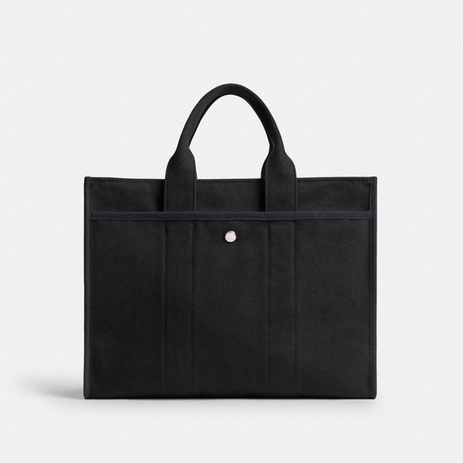 Black Women COACH® Cargo 42 Tote Bags | 24867KDWN