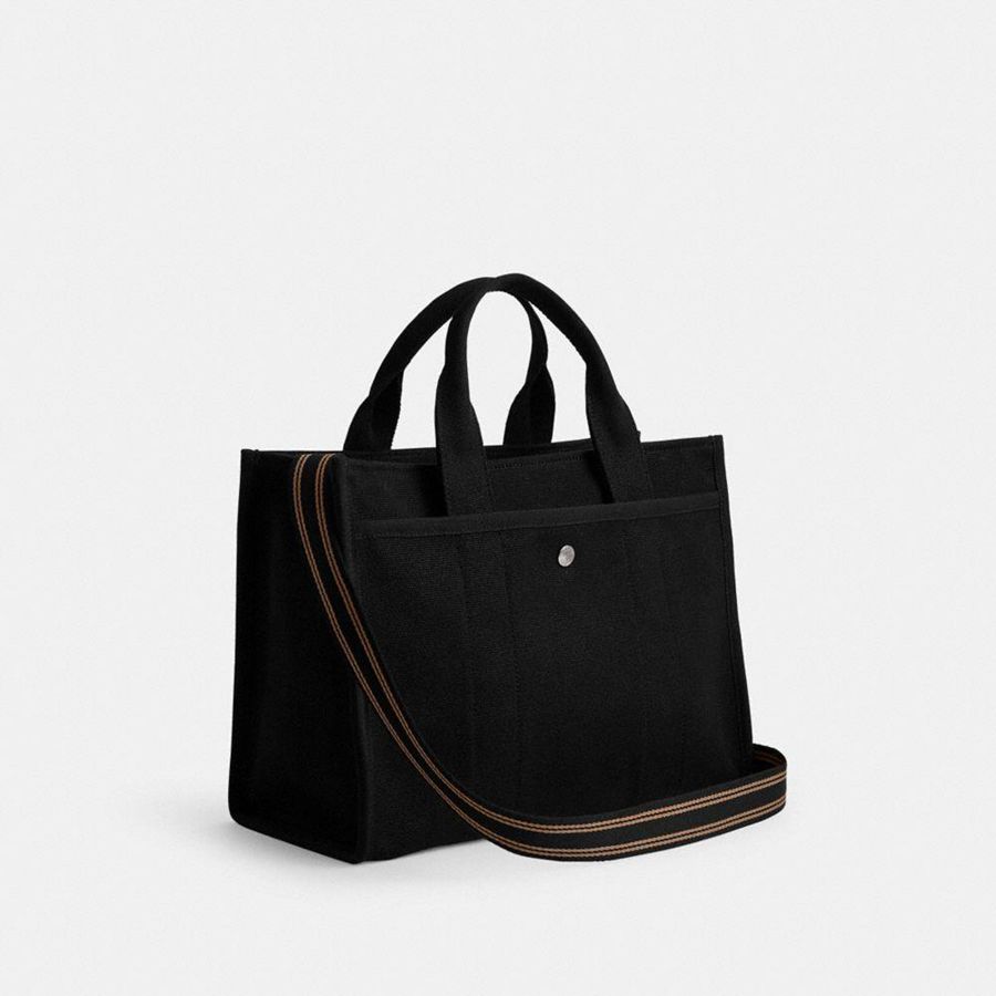 Black Women COACH® Cargo Tote Bags | 41372KMBZ