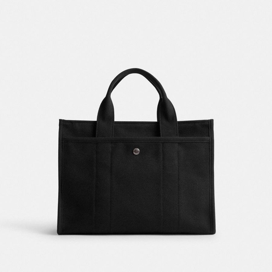 Black Women COACH® Cargo Tote Bags | 41372KMBZ